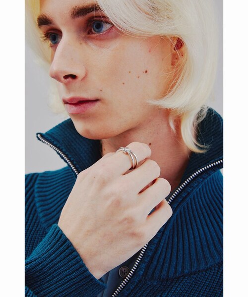 tk.TAKEO KIKUCHI（ティーケータケオキクチ）の「◆ムスビメリング（リング・メンズ・シルバー/ゴールド/シルバー系4・13/17）」の9枚目の写真