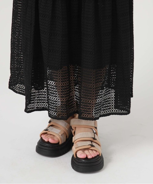 archives（アルシーヴ）の「厚底スポサン（サンダル・レディース・ベージュ/ブラック・MEDIUM/LARGE）」の12枚目の写真