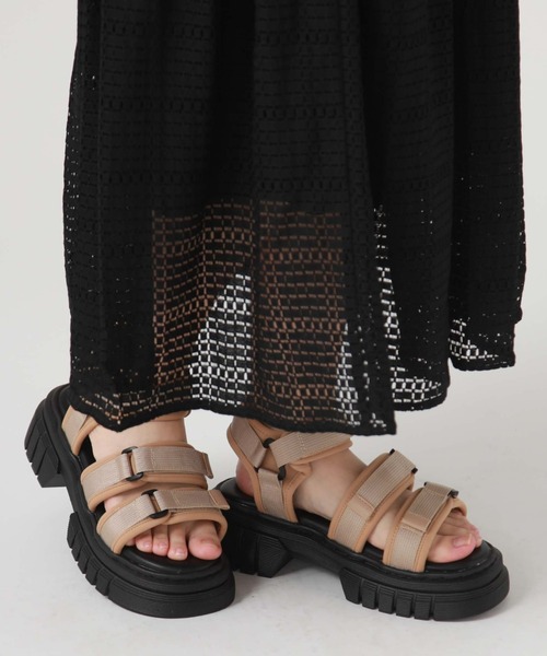 archives（アルシーヴ）の「厚底スポサン（サンダル・レディース・ベージュ/ブラック・MEDIUM/LARGE）」の14枚目の写真