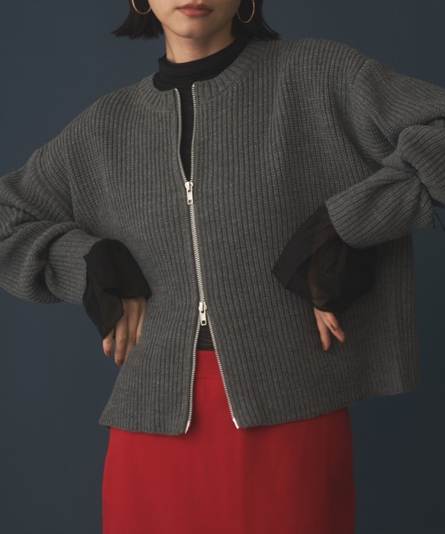 Shelly island（シェリーアイランド）の「袖フレアシアーカットソー（Tシャツ/カットソー・レディース・ホワイト/ブラック・FREE）」の18枚目の写真