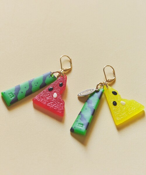 mmts(マミタス)の「CANDY COLOR TICKET × mmts / スイカ ピアス(ピアス(両耳用)・レディース・その他・ONE SIZE)」の2枚目の写真
