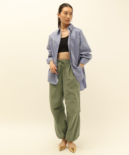 HEREIAM（ヘレイアム）の「【HEREIAM】撥水パラシュートパンツ（その他パンツ・レディース・オフホワイト/カーキ/ライトパープル/ブラック/ダークカーキ・SMALL/MEDIUM）」の12枚目の写真