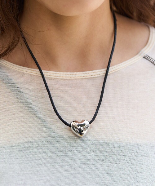 FREAK'S STORE（フリークスストア）の「コードハートネックレス（ネックレス・レディース・シルバー・ONE SIZE）」の5枚目の写真
