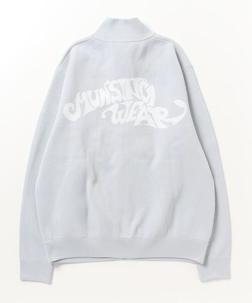 Munsingwear（マンシングウェア）の「『ENVOY エンボイ』ロゴジャカードニットブルゾン ゴルフウエア メンズ（ブルゾン・メンズ・グレー/ブラック/ネイビー・XL/L/M）」の5枚目の写真