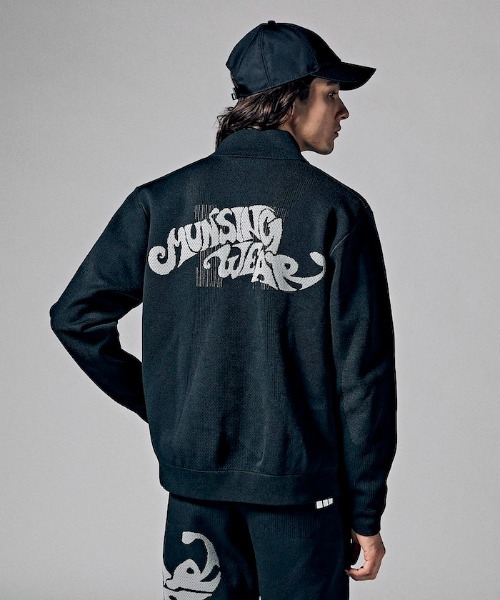 Munsingwear（マンシングウェア）の「『ENVOY エンボイ』ロゴジャカードニットブルゾン ゴルフウエア メンズ（ブルゾン・メンズ・グレー/ブラック/ネイビー・XL/L/M）」の10枚目の写真