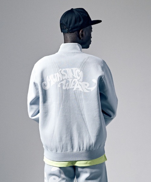 Munsingwear（マンシングウェア）の「『ENVOY エンボイ』ロゴジャカードニットブルゾン ゴルフウエア メンズ（ブルゾン・メンズ・グレー/ブラック/ネイビー・XL/L/M）」の15枚目の写真