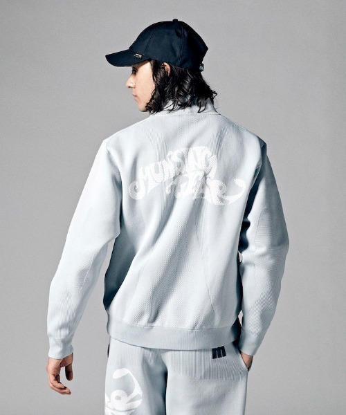 Munsingwear（マンシングウェア）の「『ENVOY エンボイ』ロゴジャカードニットブルゾン ゴルフウエア メンズ（ブルゾン・メンズ・グレー/ブラック/ネイビー・XL/L/M）」の18枚目の写真