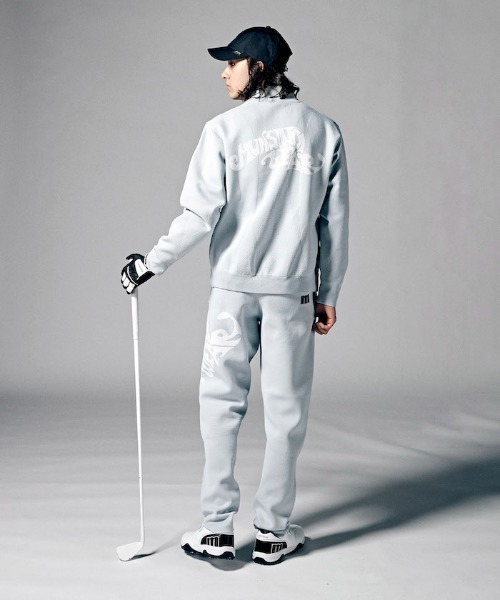 Munsingwear（マンシングウェア）の「『ENVOY エンボイ』ロゴジャカードニットブルゾン ゴルフウエア メンズ（ブルゾン・メンズ・グレー/ブラック/ネイビー・XL/L/M）」の21枚目の写真