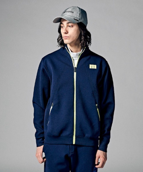 Munsingwear（マンシングウェア）の「『ENVOY エンボイ』ロゴジャカードニットブルゾン ゴルフウエア メンズ（ブルゾン・メンズ・グレー/ブラック/ネイビー・XL/L/M）」の22枚目の写真