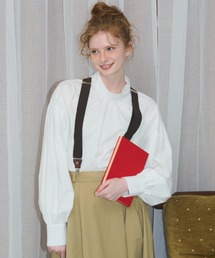 MERLOT | 【シワになりにくい】バックリボンハイネック袖ボリュームブラウス(シャツ/ブラウス)