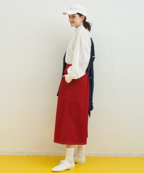 MERLOT（メルロー）の「【シワになりにくい】バックリボンハイネック袖ボリュームブラウス（シャツ/ブラウス・レディース・ブラック/ホワイト・FREE）」の21枚目の写真