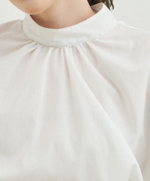 MERLOT（メルロー）の「【シワになりにくい】バックリボンハイネック袖ボリュームブラウス（シャツ/ブラウス・レディース・ブラック/ホワイト・FREE）」の15枚目の写真