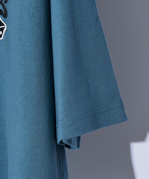 FREAK'S STORE（フリークスストア）の「【限定展開】BEN DAVIS×FREAK'S STORE/ベンデイビス 別注 ビッグシルエット バックプリント クルーネックTシャツ/BALL（Tシャツ/カットソー・メンズ・アッシュグレー/ホワイト/ブラック/ブルー・SMALL/MEDIUM/LARGE）」の7枚目の写真