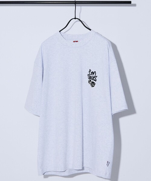FREAK'S STORE（フリークスストア）の「【限定展開】BEN DAVIS×FREAK'S STORE/ベンデイビス 別注 ビッグシルエット バックプリント クルーネックTシャツ/BALL（Tシャツ/カットソー・メンズ・アッシュグレー/ホワイト/ブラック/ブルー・SMALL/MEDIUM/LARGE）」の8枚目の写真