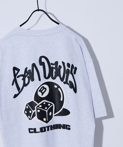 FREAK'S STORE（フリークスストア）の「【限定展開】BEN DAVIS×FREAK'S STORE/ベンデイビス 別注 ビッグシルエット バックプリント クルーネックTシャツ/BALL（Tシャツ/カットソー・メンズ・アッシュグレー/ホワイト/ブラック/ブルー・SMALL/MEDIUM/LARGE）」の6枚目の写真