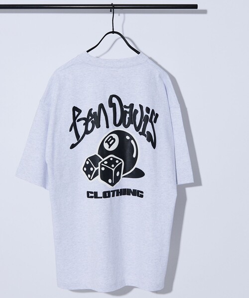 FREAK'S STORE（フリークスストア）の「【限定展開】BEN DAVIS×FREAK'S STORE/ベンデイビス 別注 ビッグシルエット バックプリント クルーネックTシャツ/BALL（Tシャツ/カットソー・メンズ・アッシュグレー/ホワイト/ブラック/ブルー・SMALL/MEDIUM/LARGE）」の4枚目の写真