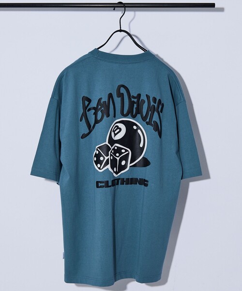 FREAK'S STORE（フリークスストア）の「【限定展開】BEN DAVIS×FREAK'S STORE/ベンデイビス 別注 ビッグシルエット バックプリント クルーネックTシャツ/BALL（Tシャツ/カットソー・メンズ・アッシュグレー/ホワイト/ブラック/ブルー・SMALL/MEDIUM/LARGE）」の10枚目の写真