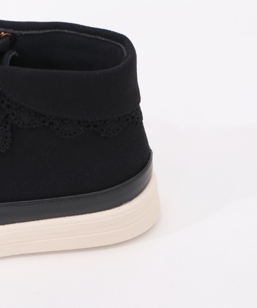 axes femme（アクシーズファム）の「折り返しレーススニーカー（スニーカー・レディース・ブラック/ピンク/キナリ・LARGE/MEDIUM）」の15枚目の写真