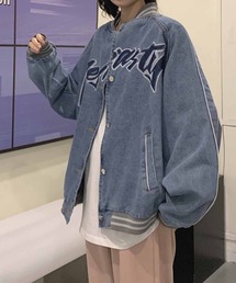 デニムビッグスタジャン ブルゾン