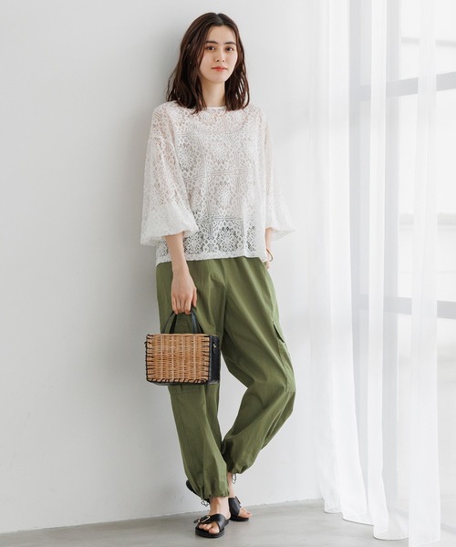 LEPSIM（レプシィム）の「ミリタリーカーゴパンツ　186161（その他パンツ・レディース・カーキ/アイボリー/グレー/チャコールグレー/ライトブルー・FREE）」の20枚目の写真