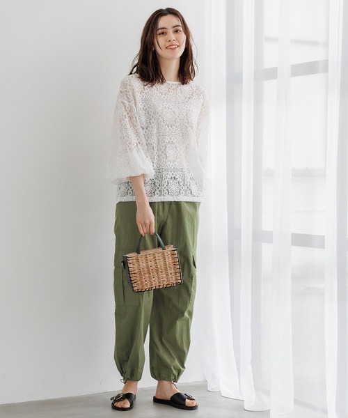 LEPSIM（レプシィム）の「ミリタリーカーゴパンツ　186161（その他パンツ・レディース・カーキ/アイボリー/グレー/チャコールグレー/ライトブルー・FREE）」の21枚目の写真