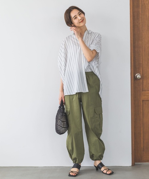 LEPSIM（レプシィム）の「ミリタリーカーゴパンツ　186161（その他パンツ・レディース・カーキ/アイボリー/グレー/チャコールグレー/ライトブルー・FREE）」の17枚目の写真