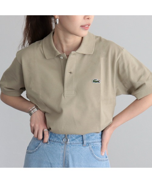 LACOSTE（ラコステ）の「【LACOSTE/ラコステ】定番 ポロシャツ（ポロシャツ・レディース・ベージュ/ブラック/オフホワイト/グリーン・38）」の3枚目の写真