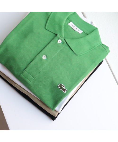 LACOSTE（ラコステ）の「【LACOSTE/ラコステ】定番 ポロシャツ（ポロシャツ・レディース・ベージュ/ブラック/オフホワイト/グリーン・38）」の4枚目の写真