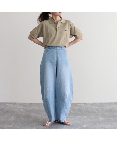 LACOSTE（ラコステ）の「【LACOSTE/ラコステ】定番 ポロシャツ（ポロシャツ・レディース・ベージュ/ブラック/オフホワイト/グリーン・38）」の9枚目の写真