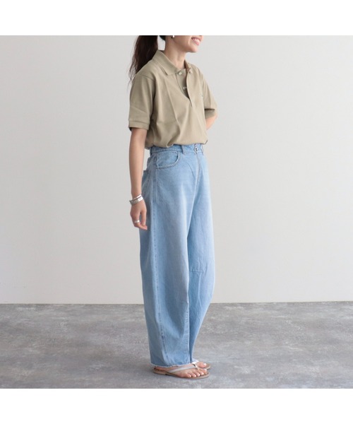 LACOSTE（ラコステ）の「【LACOSTE/ラコステ】定番 ポロシャツ（ポロシャツ・レディース・ベージュ/ブラック/オフホワイト/グリーン・38）」の12枚目の写真