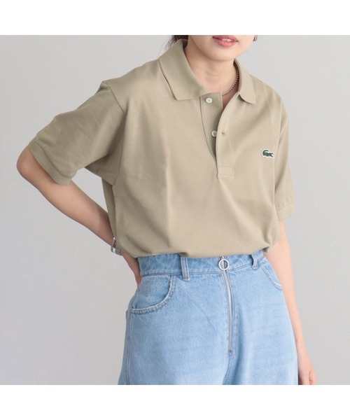 LACOSTE（ラコステ）の「【LACOSTE/ラコステ】定番 ポロシャツ（ポロシャツ・レディース・ベージュ/ブラック/オフホワイト/グリーン・38）」の14枚目の写真