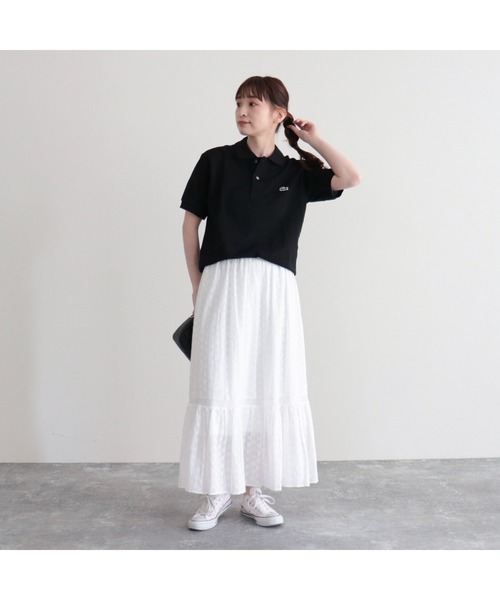 LACOSTE（ラコステ）の「【LACOSTE/ラコステ】定番 ポロシャツ（ポロシャツ・レディース・ベージュ/ブラック/オフホワイト/グリーン・38）」の18枚目の写真
