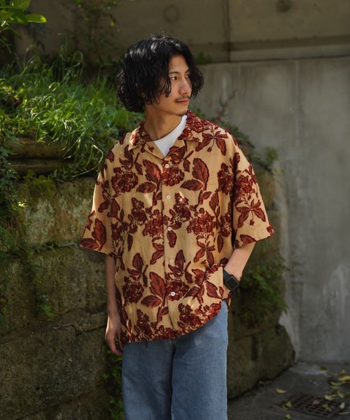 DANKE SCHON（ダンケシェーン）の「Dankeschon/ダンケシェーン/PulimuraCut JQ Shirts（シャツ/ブラウス・メンズ・グリーン/ブラック/ホワイト/ベージュ・F）」の13枚目の写真
