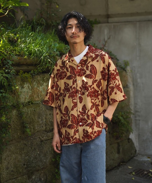 DANKE SCHON（ダンケシェーン）の「Dankeschon/ダンケシェーン/PulimuraCut JQ Shirts（シャツ/ブラウス・メンズ・グリーン/ブラック/ホワイト/ベージュ・F）」の14枚目の写真