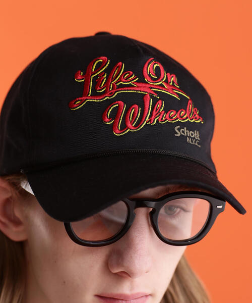 schott（ショット）の「【WEB LIMITED】Schott/ショット/TC TWILL CAP LIFE ON WHEELS/TCツイルキャップ ライフオンホイールズ（キャップ・メンズ・ブルー/チャコールグレー/ブラック・F）」の22枚目の写真