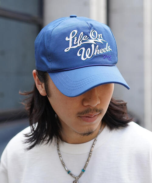 schott（ショット）の「【WEB LIMITED】Schott/ショット/TC TWILL CAP LIFE ON WHEELS/TCツイルキャップ ライフオンホイールズ（キャップ・メンズ・ブルー/チャコールグレー/ブラック・F）」の19枚目の写真