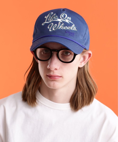 schott（ショット）の「【WEB LIMITED】Schott/ショット/TC TWILL CAP LIFE ON WHEELS/TCツイルキャップ ライフオンホイールズ（キャップ・メンズ・ブルー/チャコールグレー/ブラック・F）」の9枚目の写真