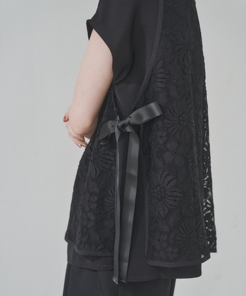 manana suerte（マニャーナスエルテ）の「ヴィンテージレースベスト（ベスト・レディース・ベージュ/ブラック・FREE）」の10枚目の写真