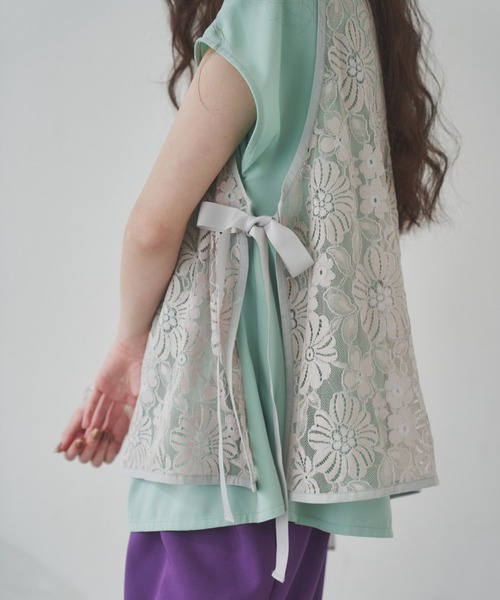 manana suerte（マニャーナスエルテ）の「ヴィンテージレースベスト（ベスト・レディース・ベージュ/ブラック・FREE）」の18枚目の写真