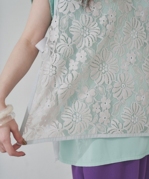 manana suerte（マニャーナスエルテ）の「ヴィンテージレースベスト（ベスト・レディース・ベージュ/ブラック・FREE）」の19枚目の写真