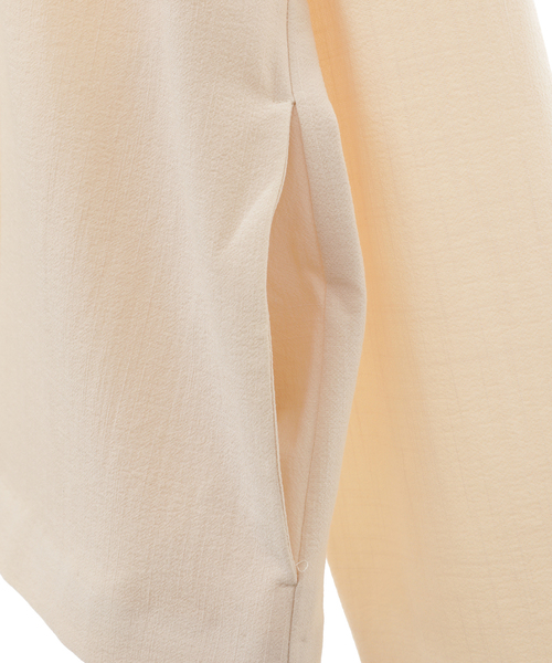 MELROSE claire（メルローズ クレール）の「【汎用性の高いシンプルなノーカラージャケット】（ノーカラージャケット・レディース・ベージュ/ブラック・FREE）」の13枚目の写真