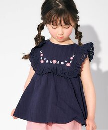 apres les cours | レースお花刺繍チュニック(チュニック)