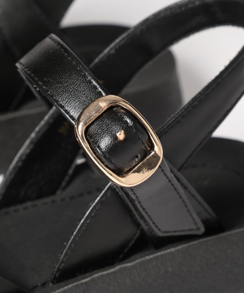 GLOBAL WORK（グローバルワーク）の「ラクッションベルトスクエアサンダル/178479（サンダル・レディース・アイボリー/ブラック/シルバー/ブラウン/ベージュ・SMALL/LARGE/MEDIUM）」の10枚目の写真