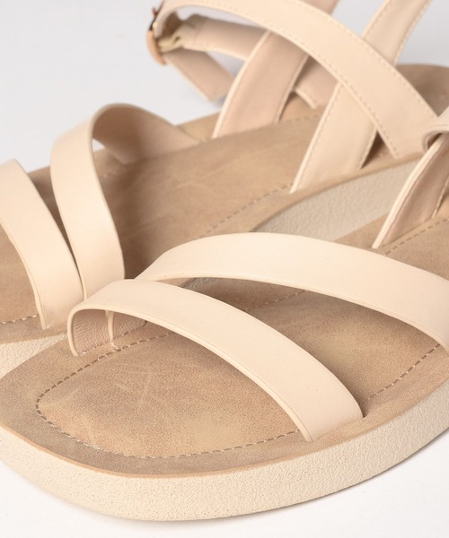 GLOBAL WORK（グローバルワーク）の「ラクッションベルトスクエアサンダル/178479（サンダル・レディース・アイボリー/ブラック/シルバー/ブラウン/ベージュ・SMALL/LARGE/MEDIUM）」の13枚目の写真