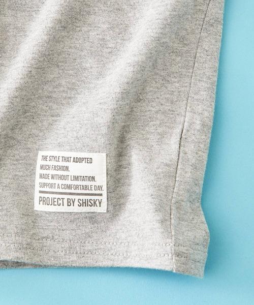 SHISKY（シスキー）の「SHISKY / シスキー 【 セットアップ 】ピスネーム 無地 Tシャツ ハーフパンツ キッズ（Tシャツ/カットソー・キッズ・チャコール/ネイビー/杢グレー/ブラック/ダークグリーン/ベージュ/ミント/オレンジ・120/150/110/160/130/140）」の11枚目の写真
