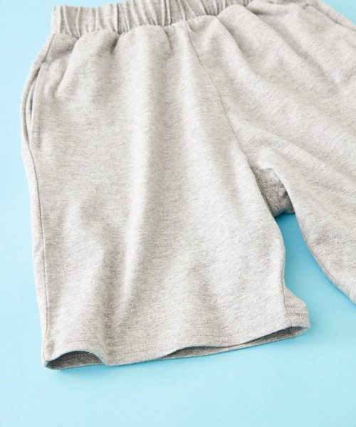 SHISKY（シスキー）の「SHISKY / シスキー 【 セットアップ 】ピスネーム 無地 Tシャツ ハーフパンツ キッズ（Tシャツ/カットソー・キッズ・チャコール/ネイビー/杢グレー/ブラック/ダークグリーン/ベージュ/ミント/オレンジ・120/150/110/160/130/140）」の18枚目の写真