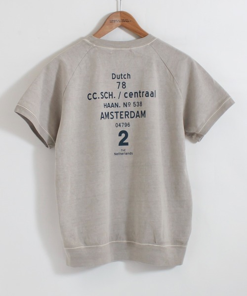 ALL ORDINARIES(オールオーディナリーズ)の「ピグメント染め Dutch78 ラグラン半袖Tシャツ(Tシャツ/カットソー・レディース・ネイビー/ライトグレー/イエロー/アイボリー・S/M/L/XL)」の2枚目の写真