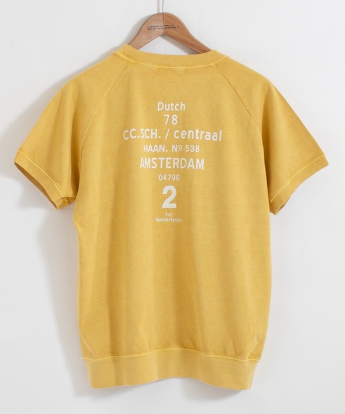 ALL ORDINARIES(オールオーディナリーズ)の「ピグメント染め Dutch78 ラグラン半袖Tシャツ(Tシャツ/カットソー・レディース・ネイビー/ライトグレー/イエロー/アイボリー・S/M/L/XL)」の22枚目の写真