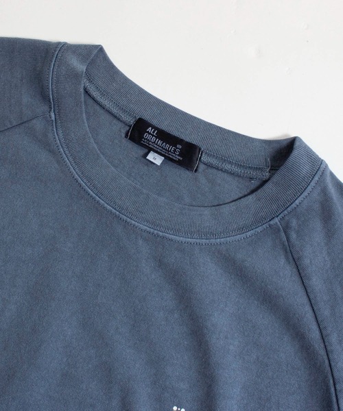 ALL ORDINARIES(オールオーディナリーズ)の「ピグメント染め Dutch78 ラグラン半袖Tシャツ(Tシャツ/カットソー・レディース・ネイビー/ライトグレー/イエロー/アイボリー・S/M/L/XL)」の13枚目の写真