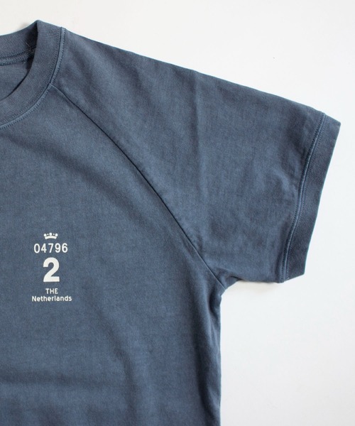ALL ORDINARIES(オールオーディナリーズ)の「ピグメント染め Dutch78 ラグラン半袖Tシャツ(Tシャツ/カットソー・レディース・ネイビー/ライトグレー/イエロー/アイボリー・S/M/L/XL)」の15枚目の写真
